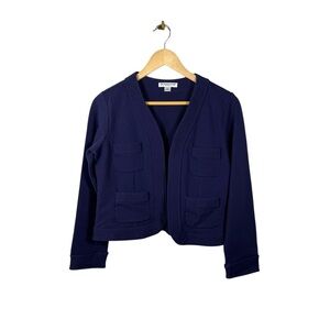 NWOT Pendleton Women’s 4-Pocket Open Style Knit Blazer Navy Size S
